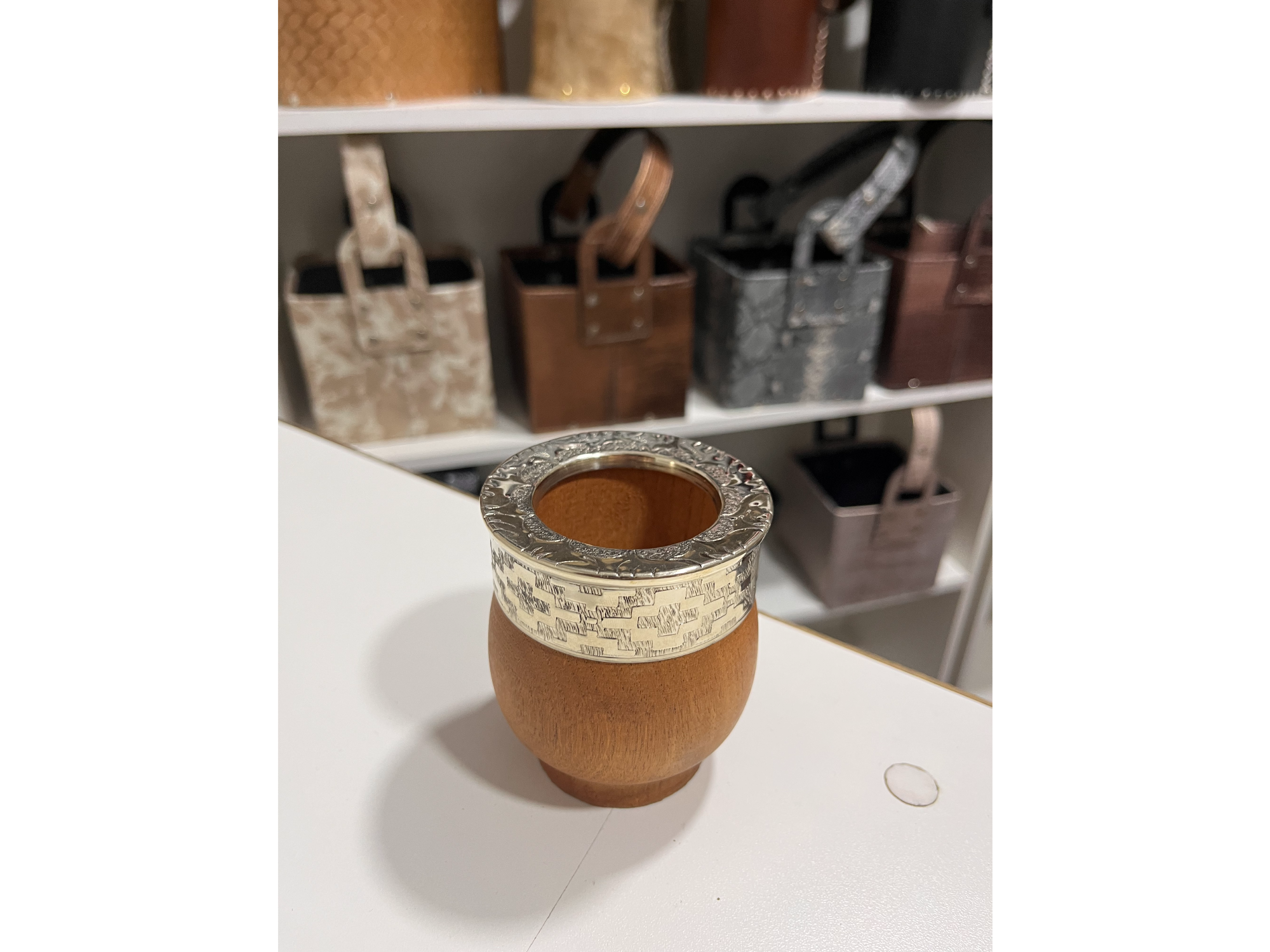 IMPERIAL MINI ALGARROBO CINCELADO ALPACA