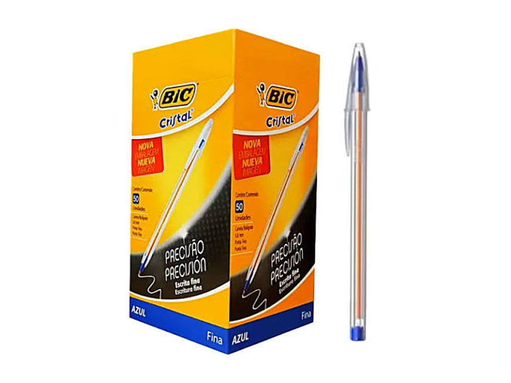 Lapiceras BIC (Azul) - Trazo fino - (844)