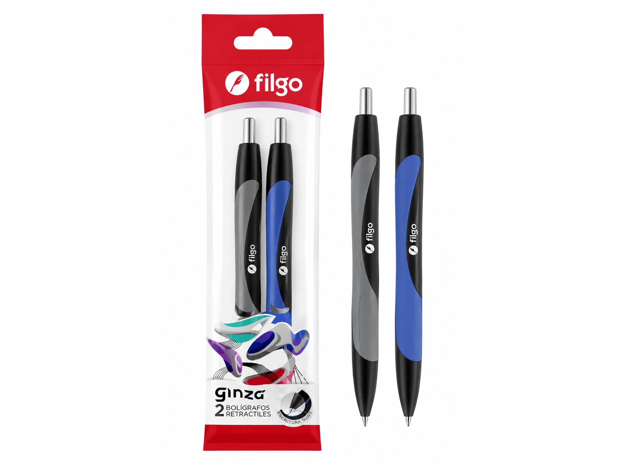 Bolígrafos Retráctiles FILGO - x 2u - (259329)