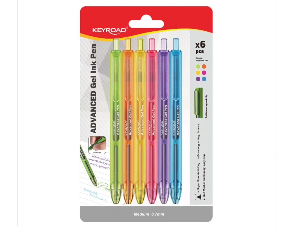 Boligrafos Retractiles - (Pack x6) - Codigo 258690
