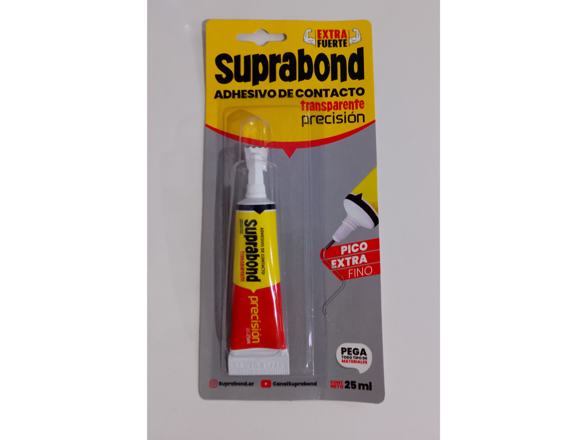 SUPRABOND ADHESIVO DE CONTACTO TRANSPARENTE 25ML - Codigo 7793300708846