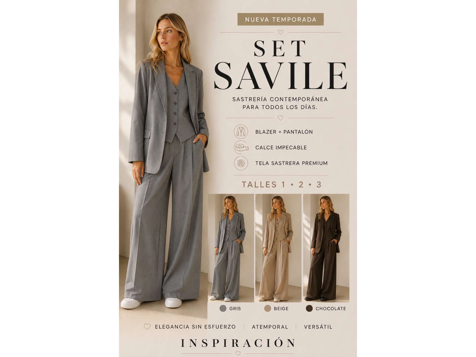 SET SAVILE 3 piezas
