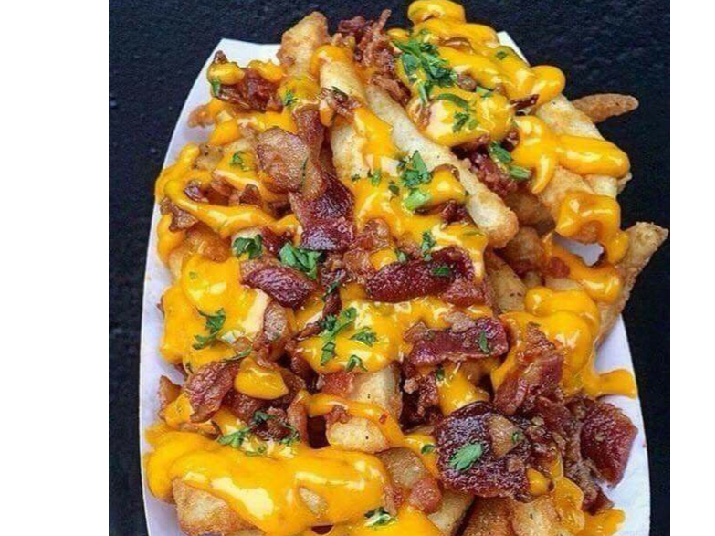 Fritas con cheddar