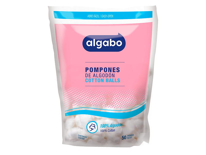 POMPONES DE ALGODON 50u