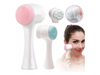 Limpiador Facial Silicona Y Cepillo Doble Manual Exfoliante