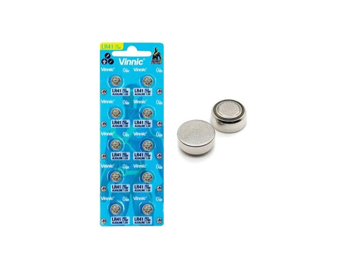PILAS VINNIC LR41 1,5V P/TERMOMETRO DIGITAL