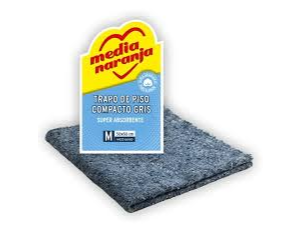 Trapo de Piso Gris MEDIA NARANJA