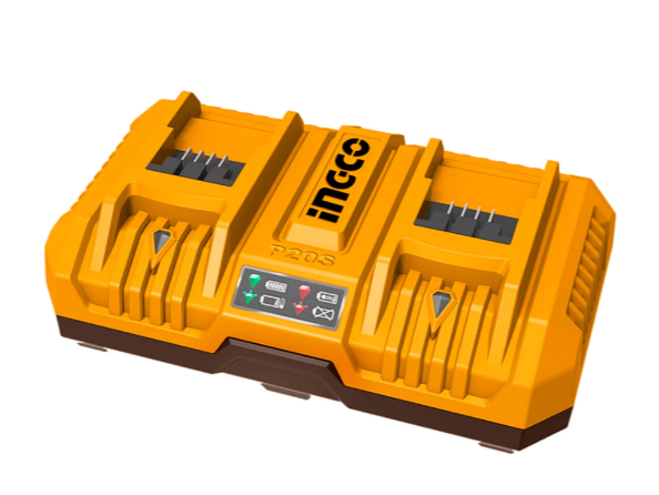 CARGADOR DE BATERIA INGCO DOBLE 220V 4AH CAJA FCLI2082-4