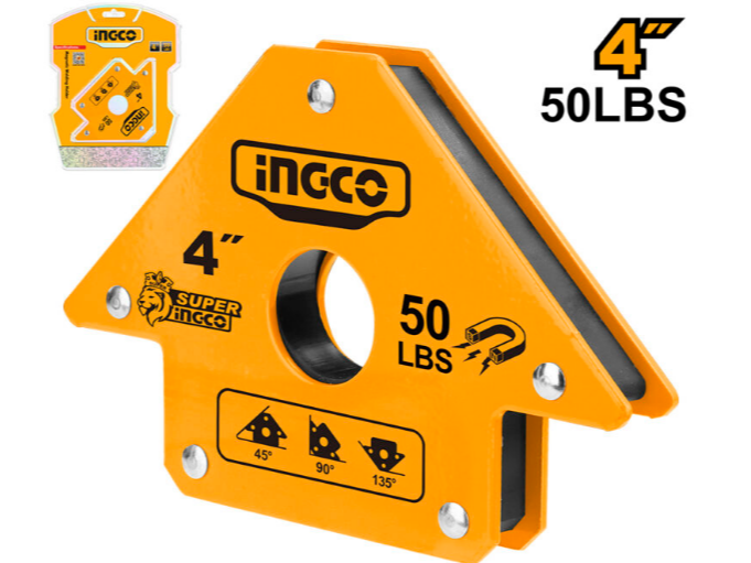ESCUADRA MAGNETICA INGCO 4" P/SOLDAR 22 KG AMWH50041