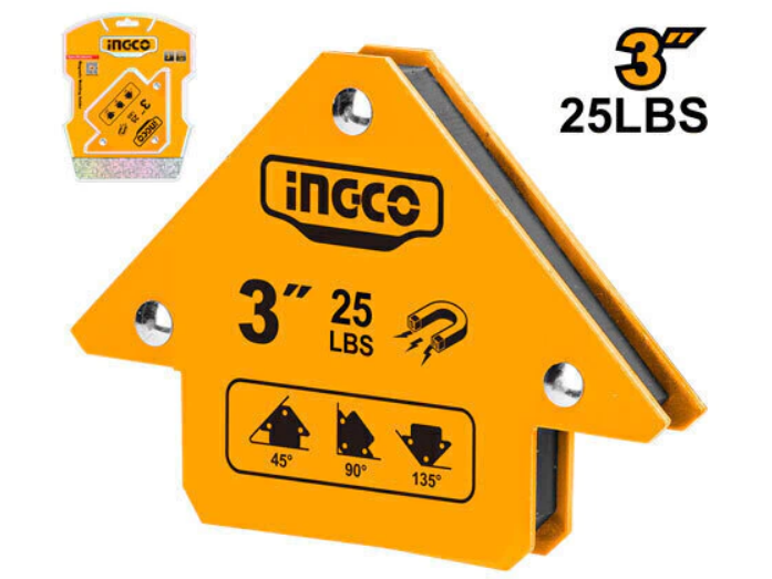 ESCUADRA MAGNETICA INGCO 3" P/SOLDAR 11 KG AMWH25031 de FERREMAX
