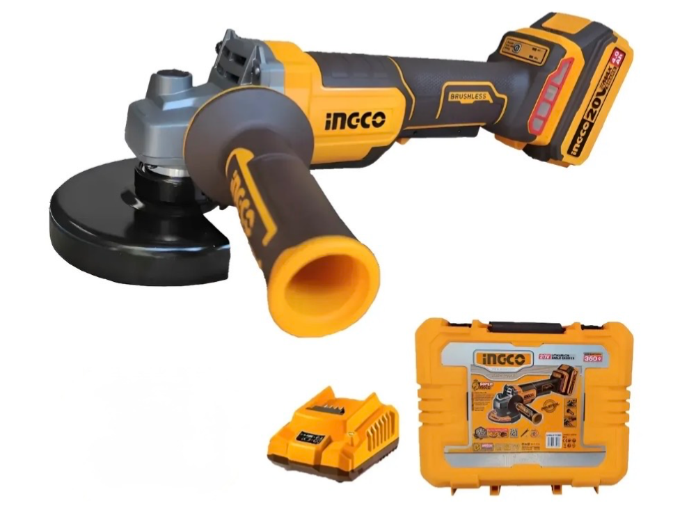 Amoladora A Bateria 20v 4ah 115mm Ingco Cagli2111561-4 Ingco