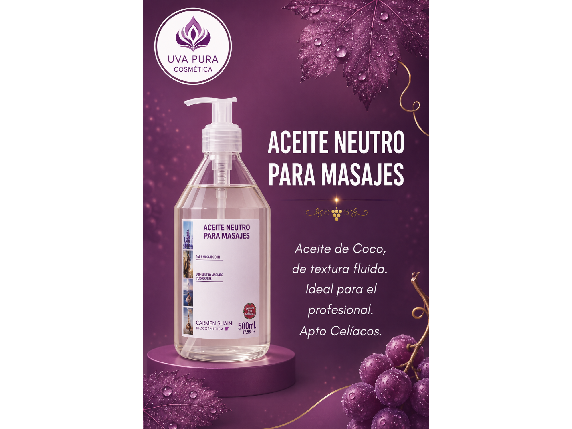 Aceite Neutro para Masajes