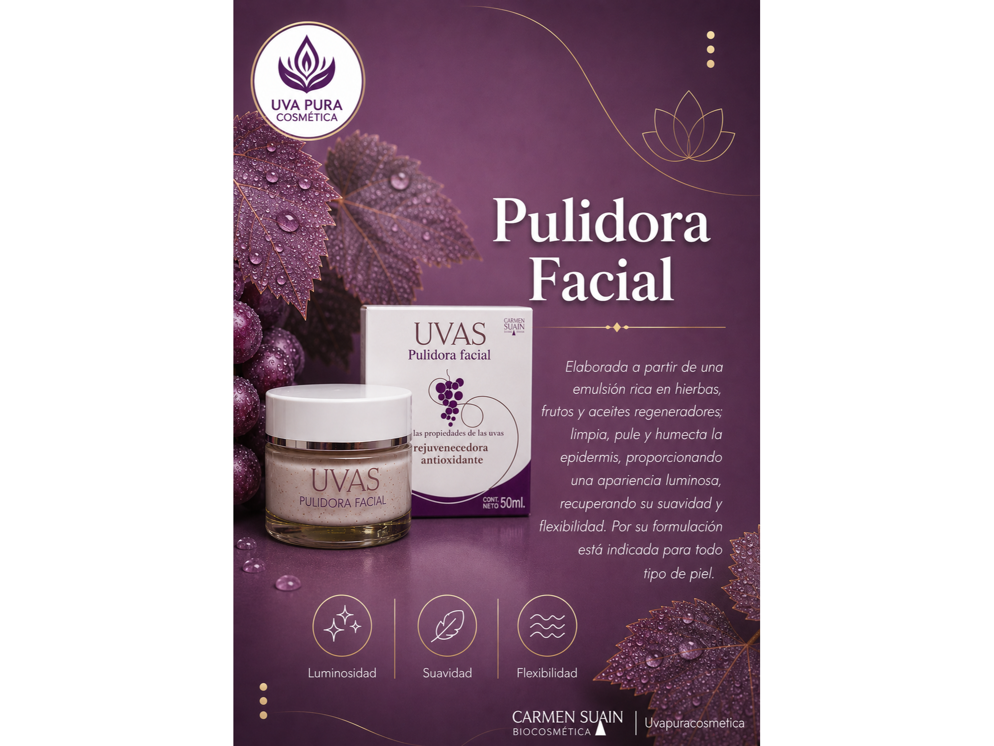 PULIDORA FACIAL 50 ml- Apta Celiacos-