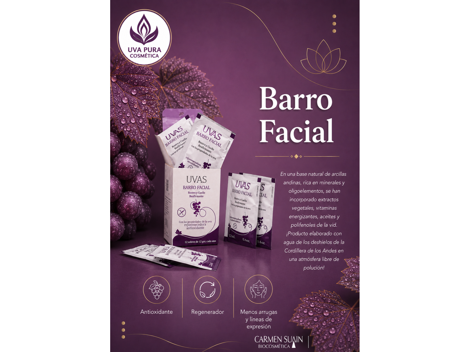 UVAS BARRO FACIAL 12ML