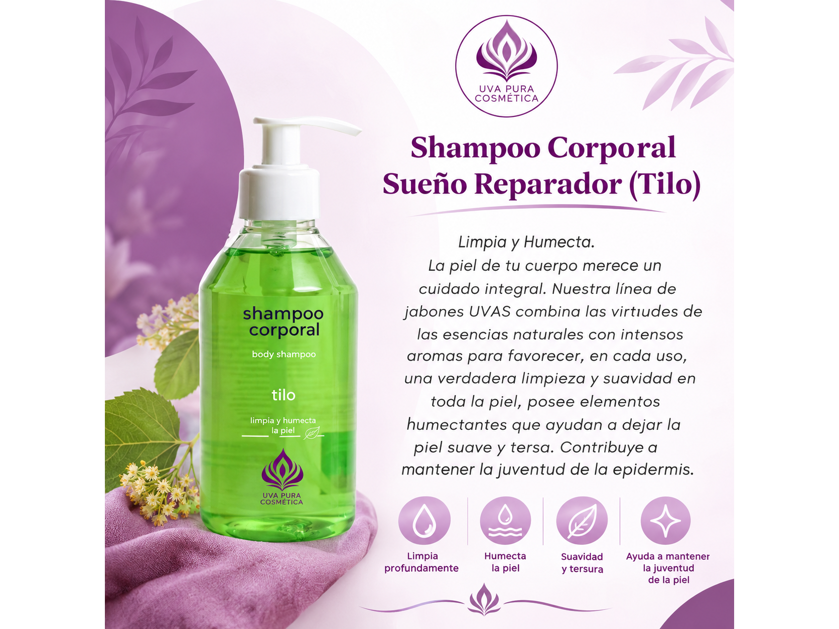 Shampoo Corporal Tilo 500 ML.- Apto Celiacos
