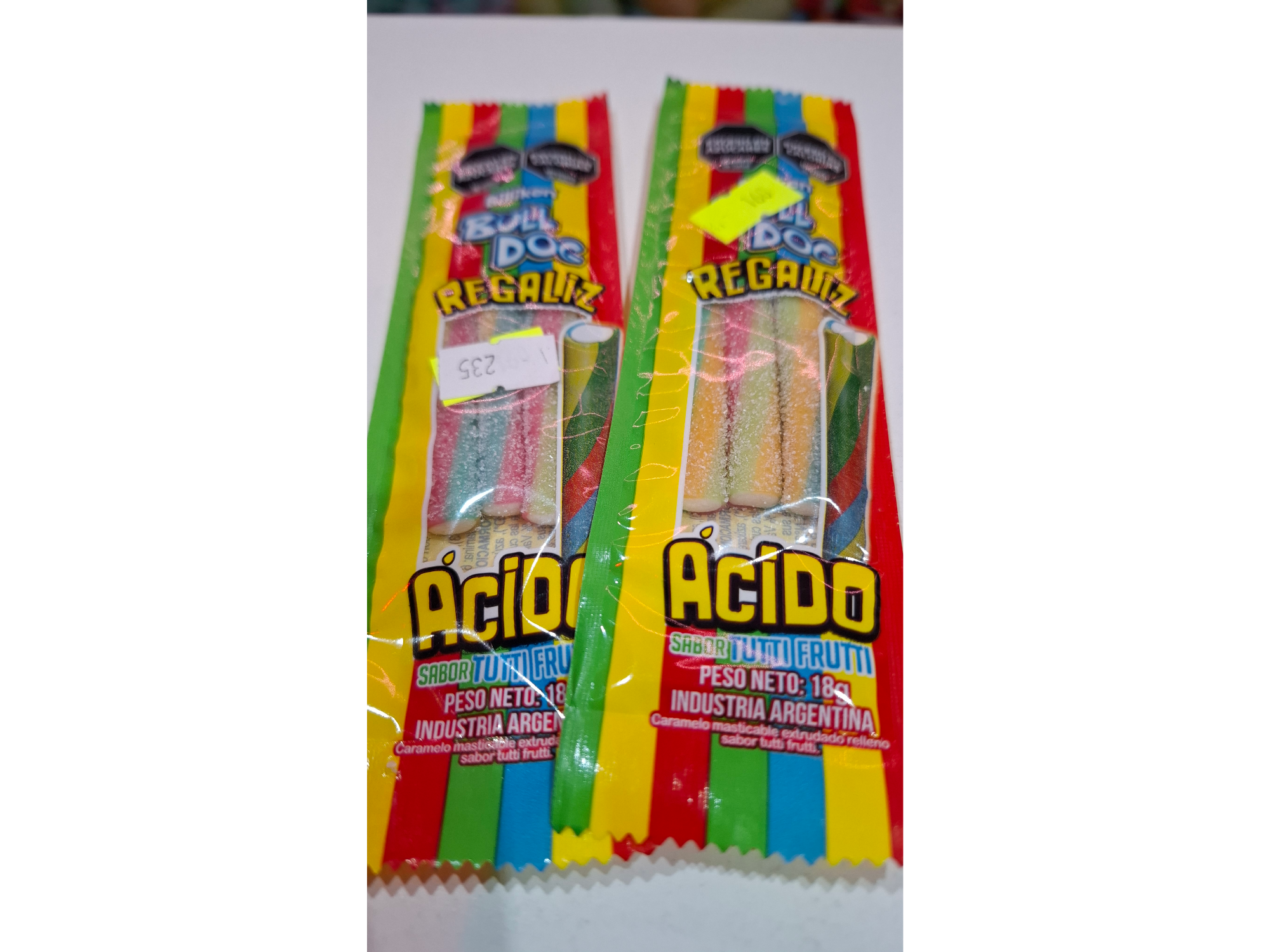 Regaliz Acido Titti Frutti 18gr