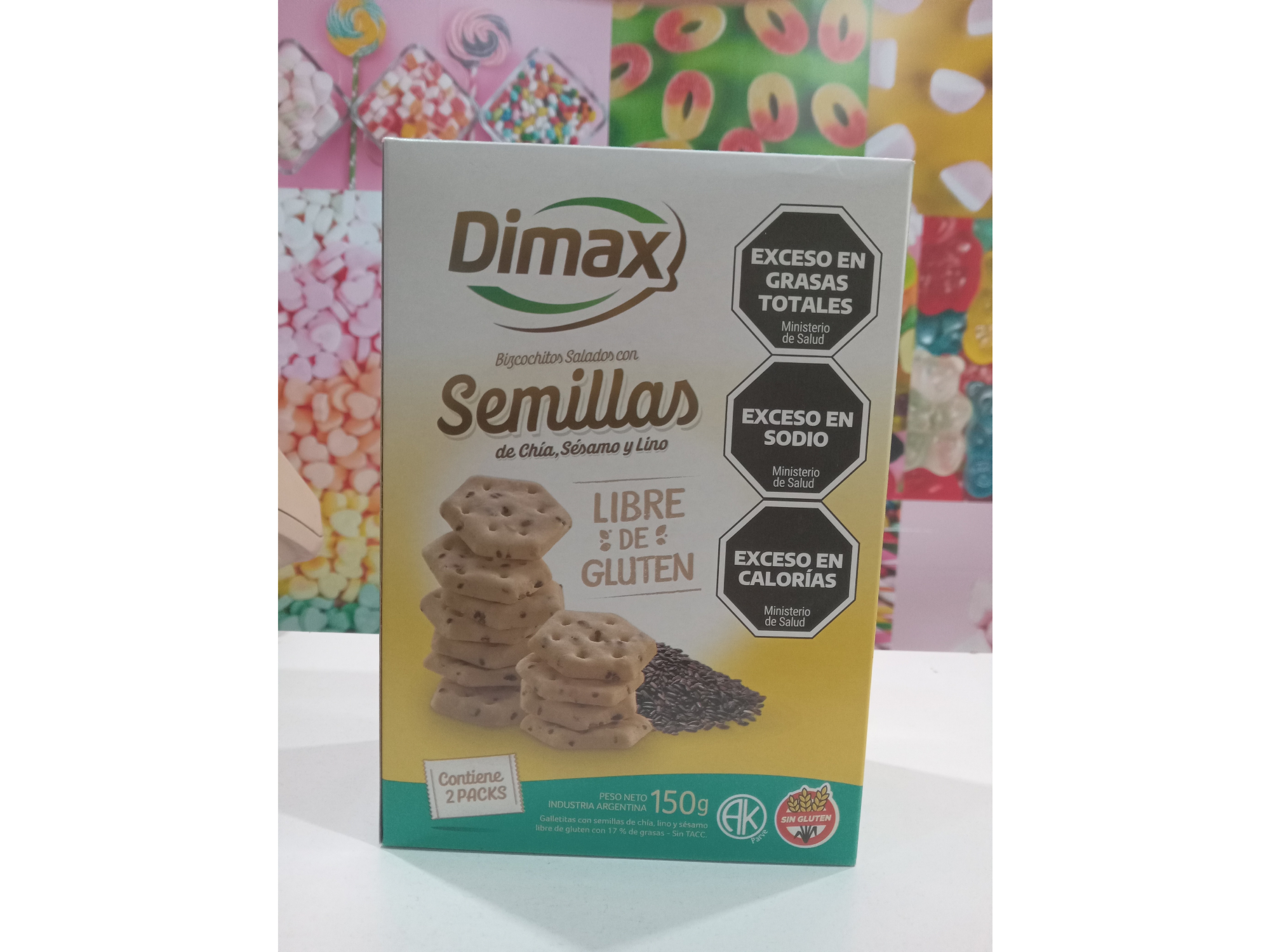 DIMAX Semillas de chía, sésamo y lino 150gr