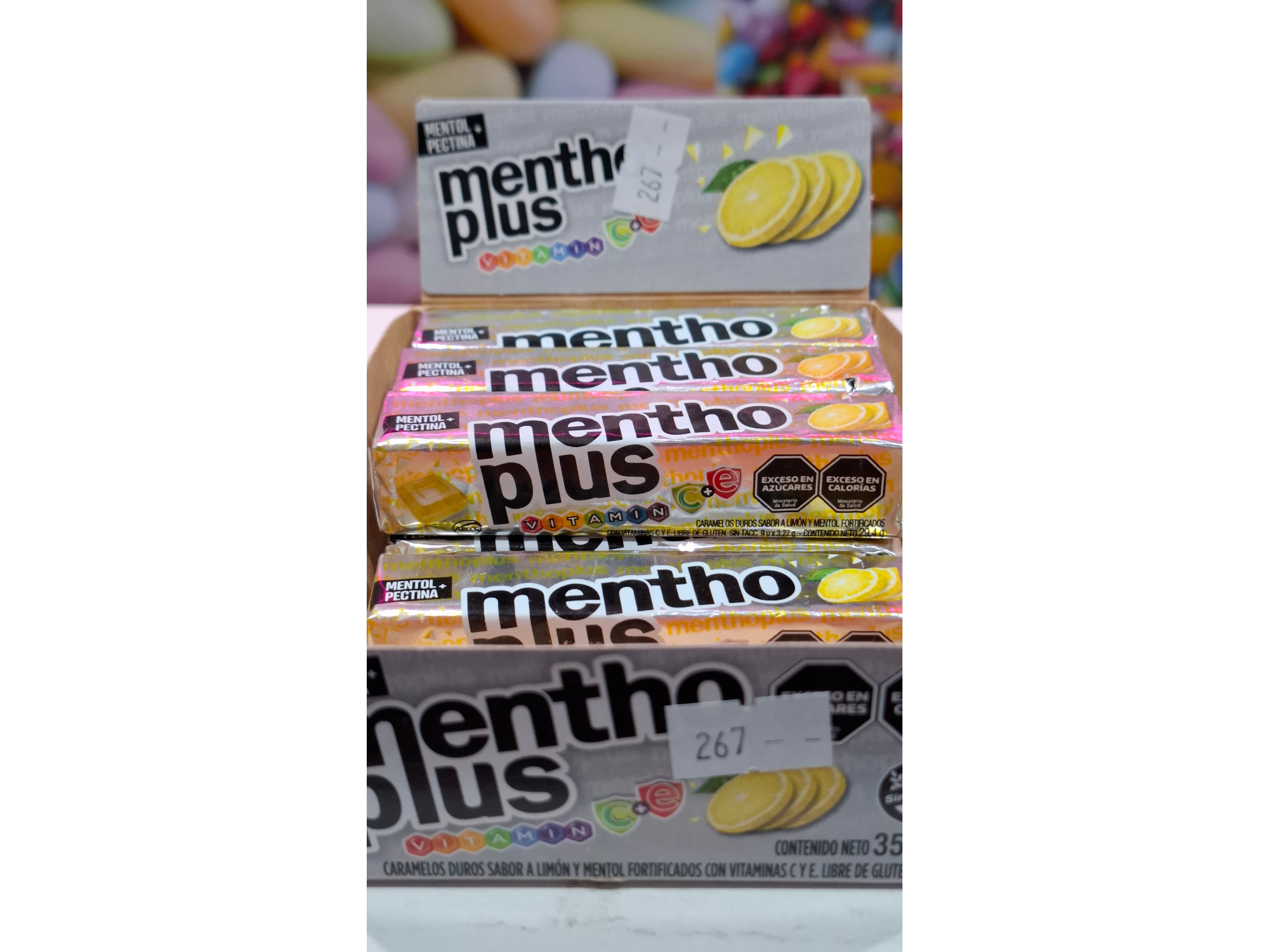 Caramelos Mentho Plus Sabor Limon y Mentol