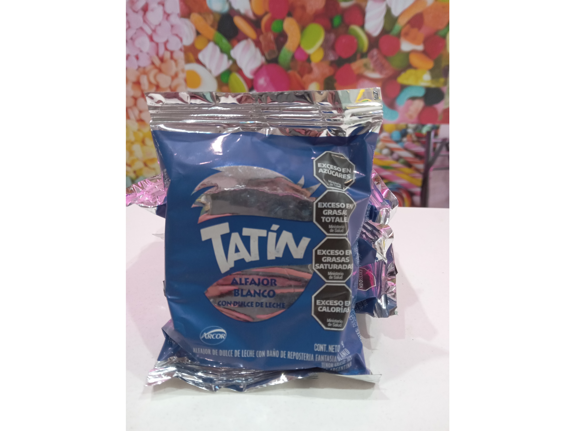 Alfajor Tatín simple Blanco 33gr