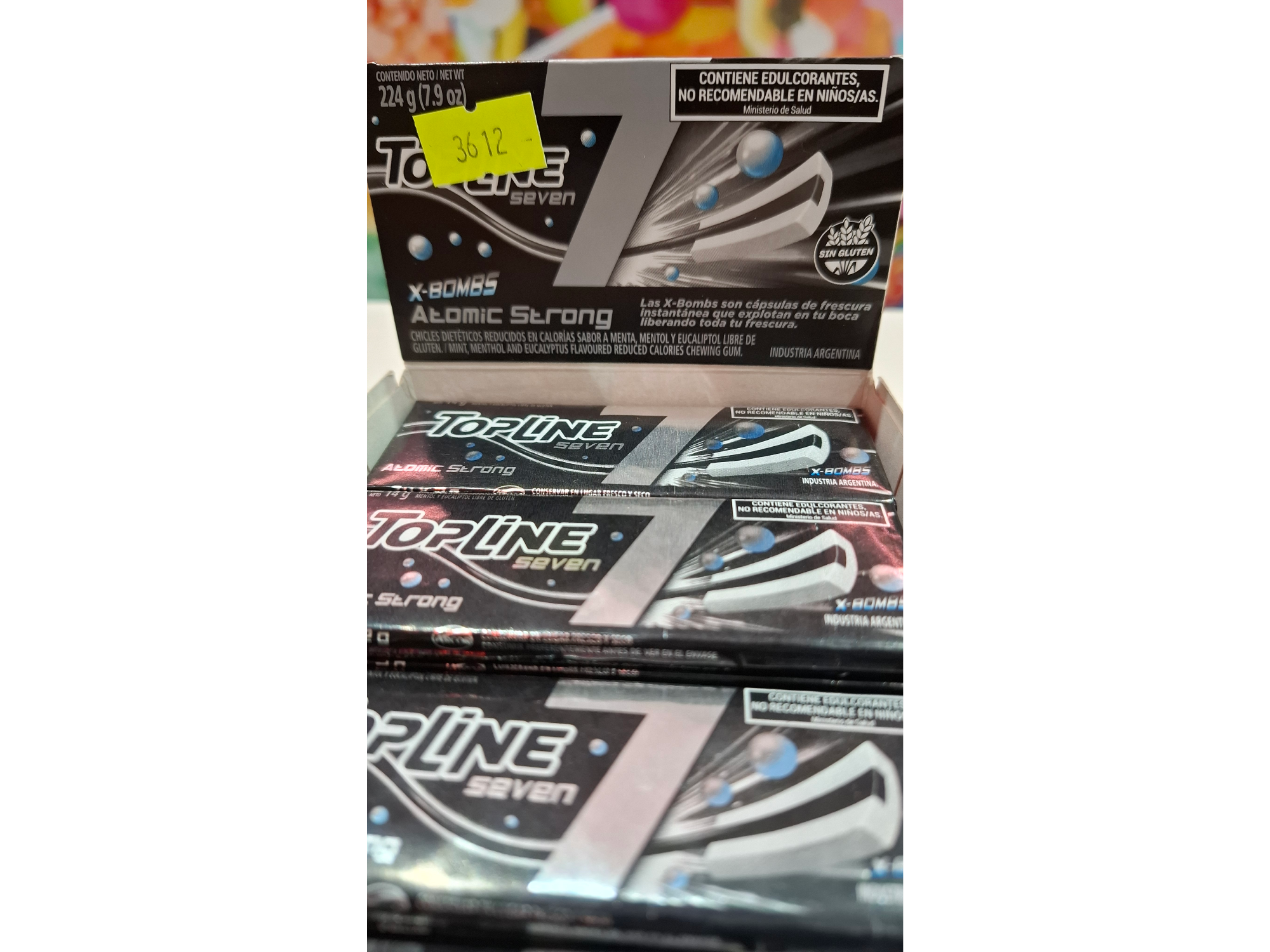 Chicle TopLine Seven Atomic Strong