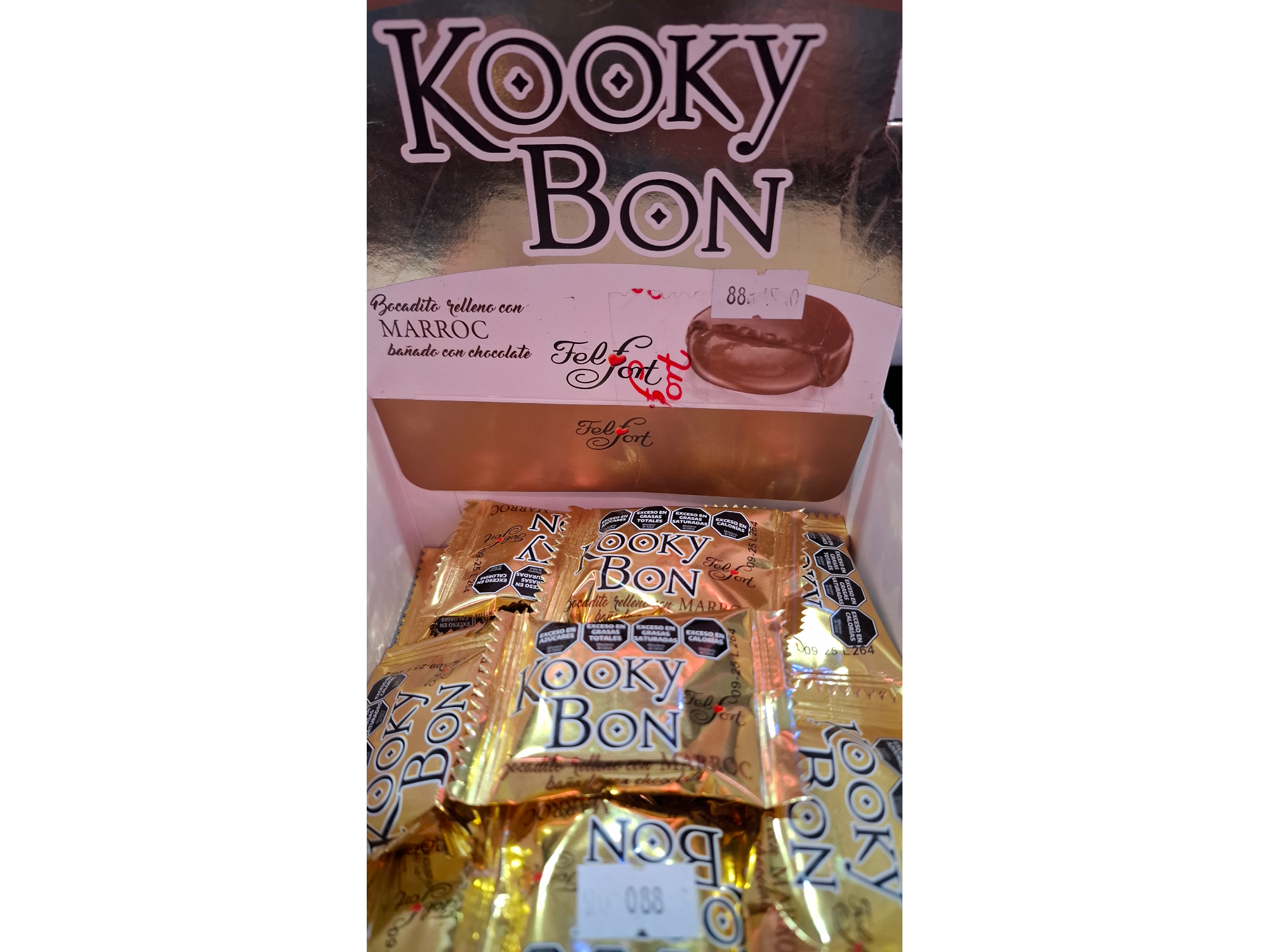 Bocadito Chocolate cMarroc Kooky Bon Fel Fort 10gr