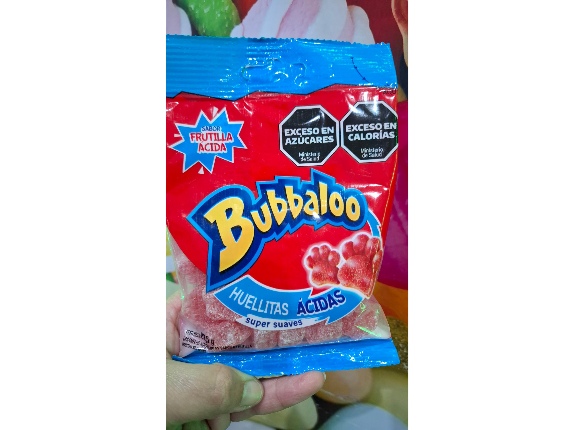 Bubbaloo Huellitas Acidas 82,5gr