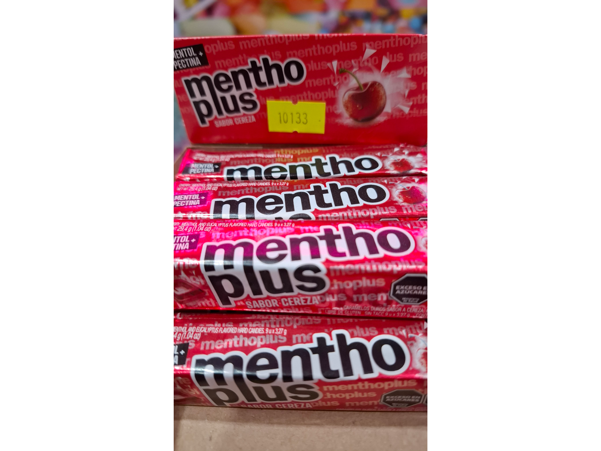Caramelos Mentho Plus Sabor Cereza