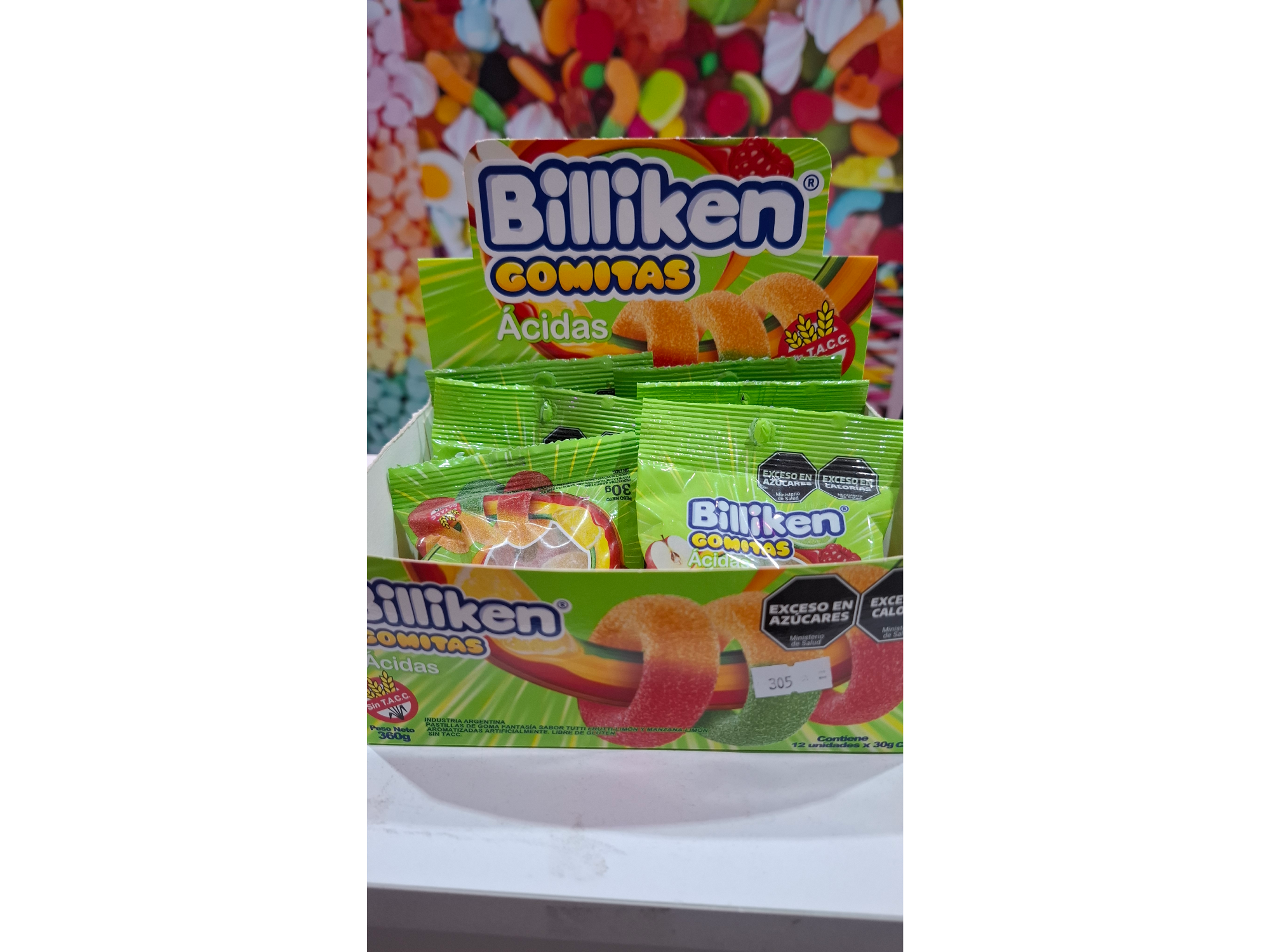 Gomitas Ácidas Billiken 30gr