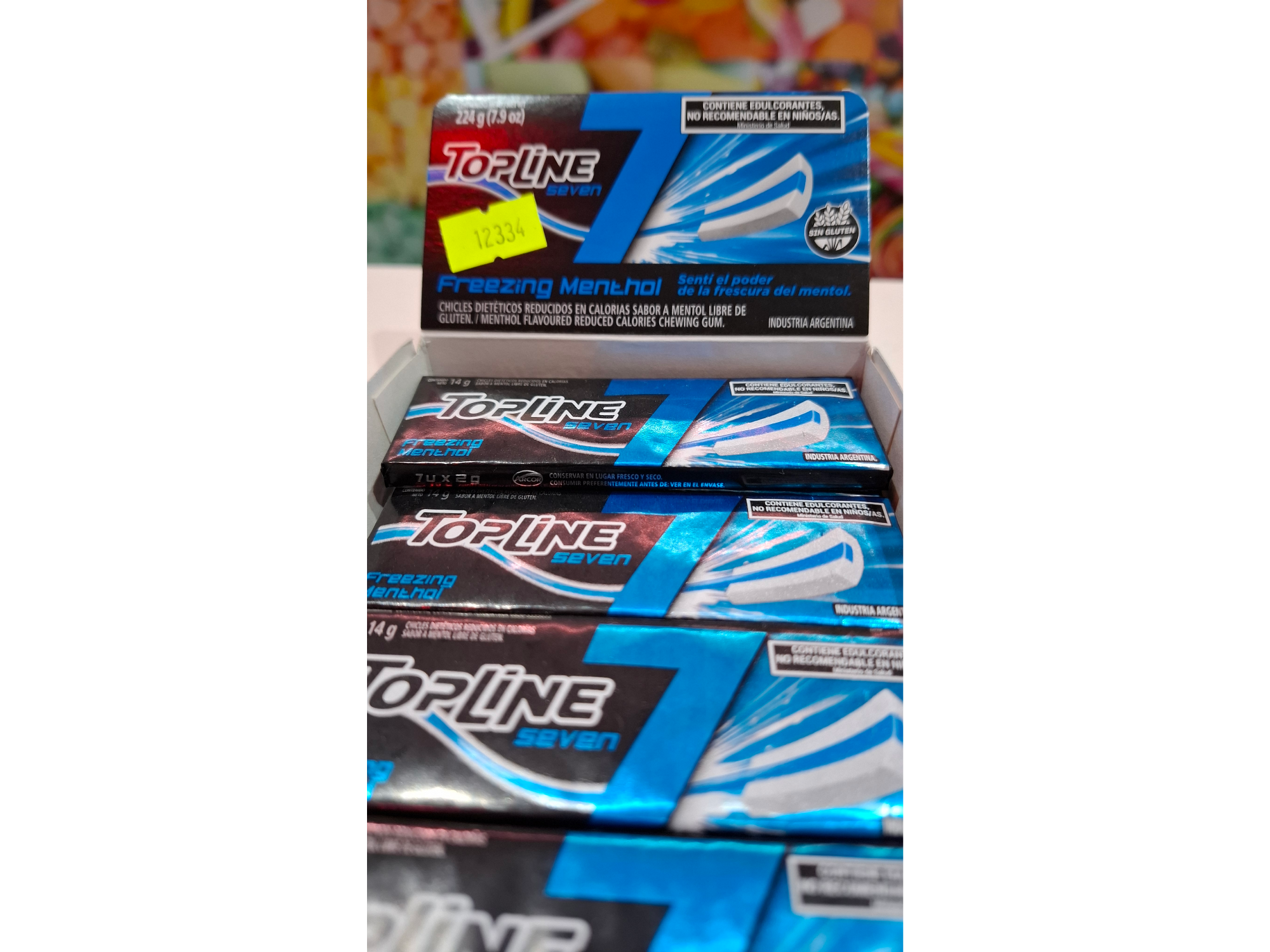 Chicle TopLine Seven Freezing Menthol