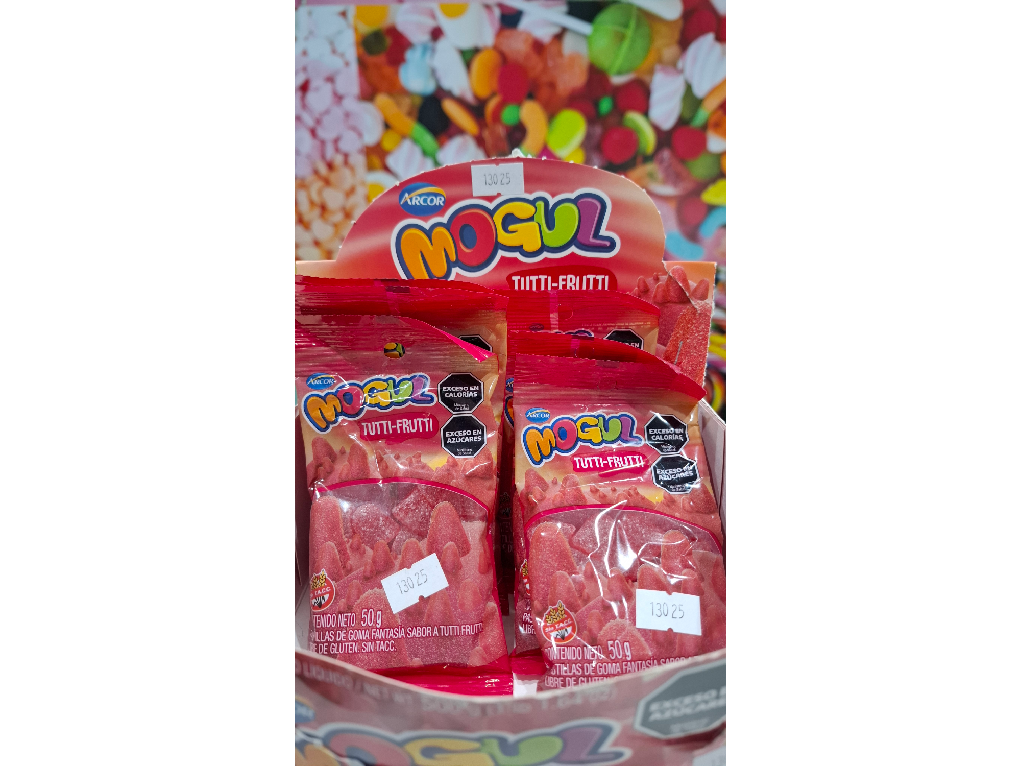 Caramelos de goma sabor Tutti Frutti Mogul 50gr