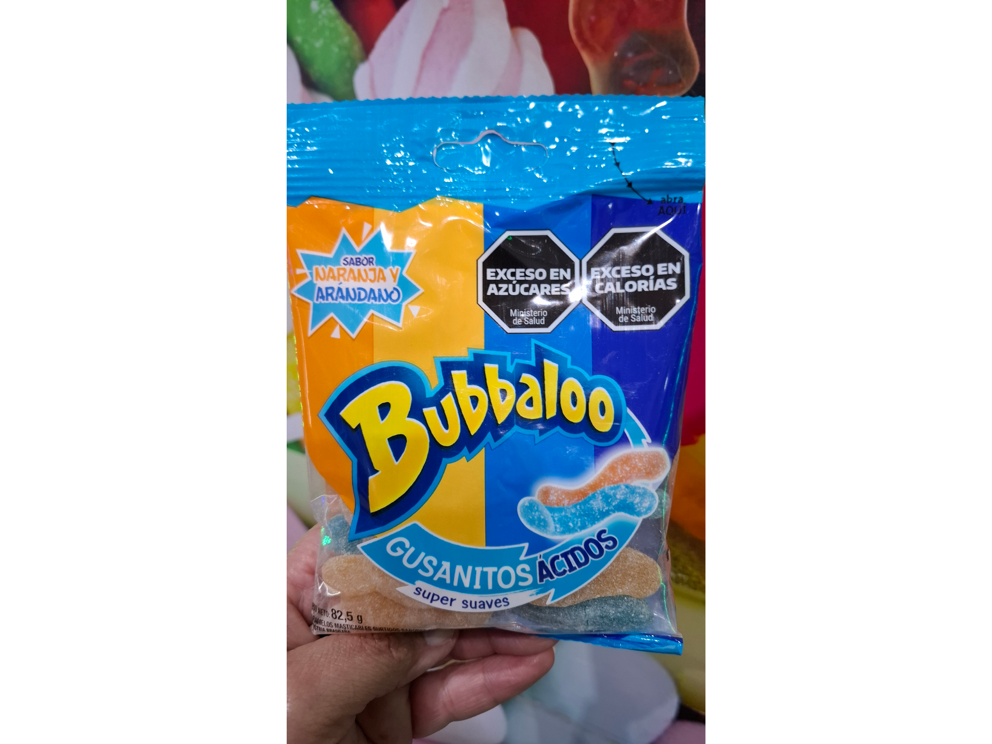 Bubbaloo Gusanitos Acidos 82,5gr