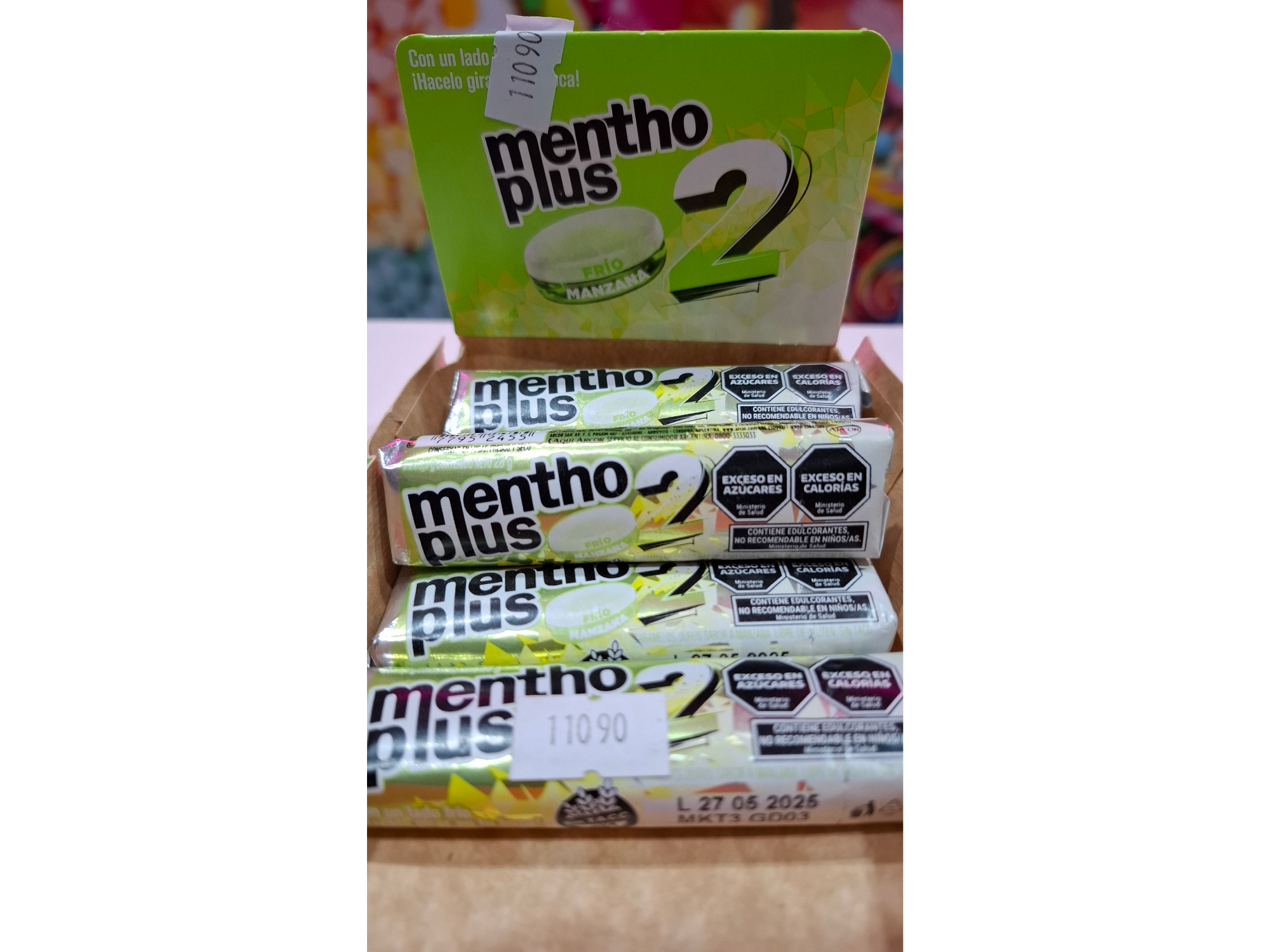 Caramelos Mentho Plus 2 Frio/Manzana