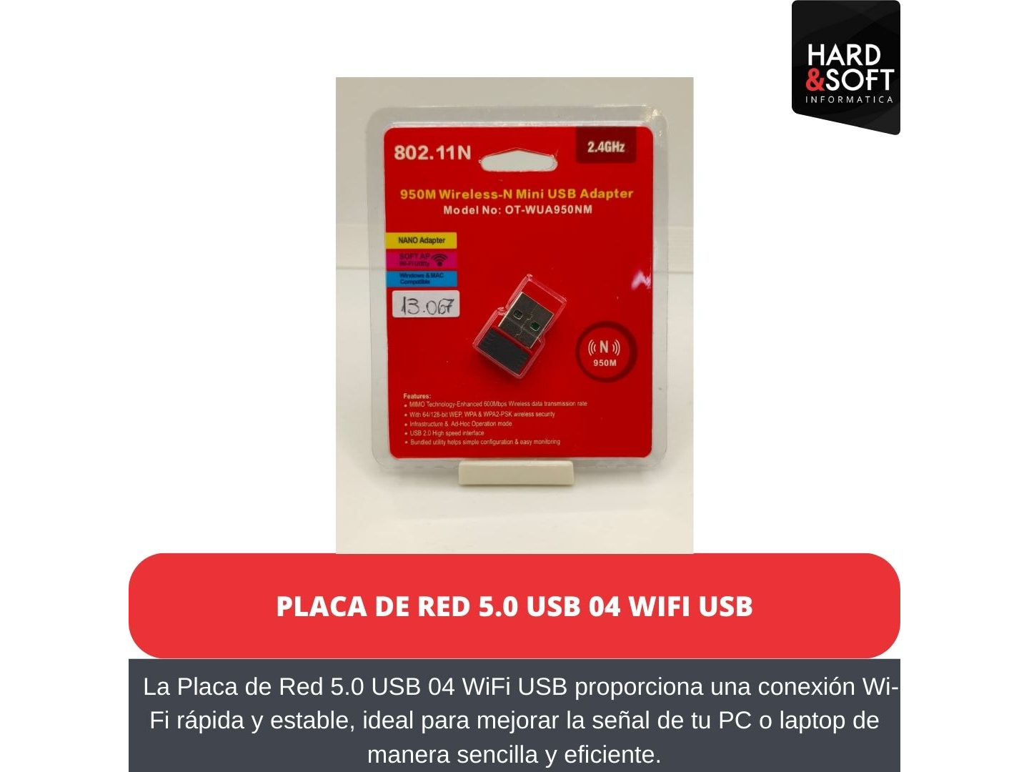 placa de red 5.0 usb 04 wifi usb
