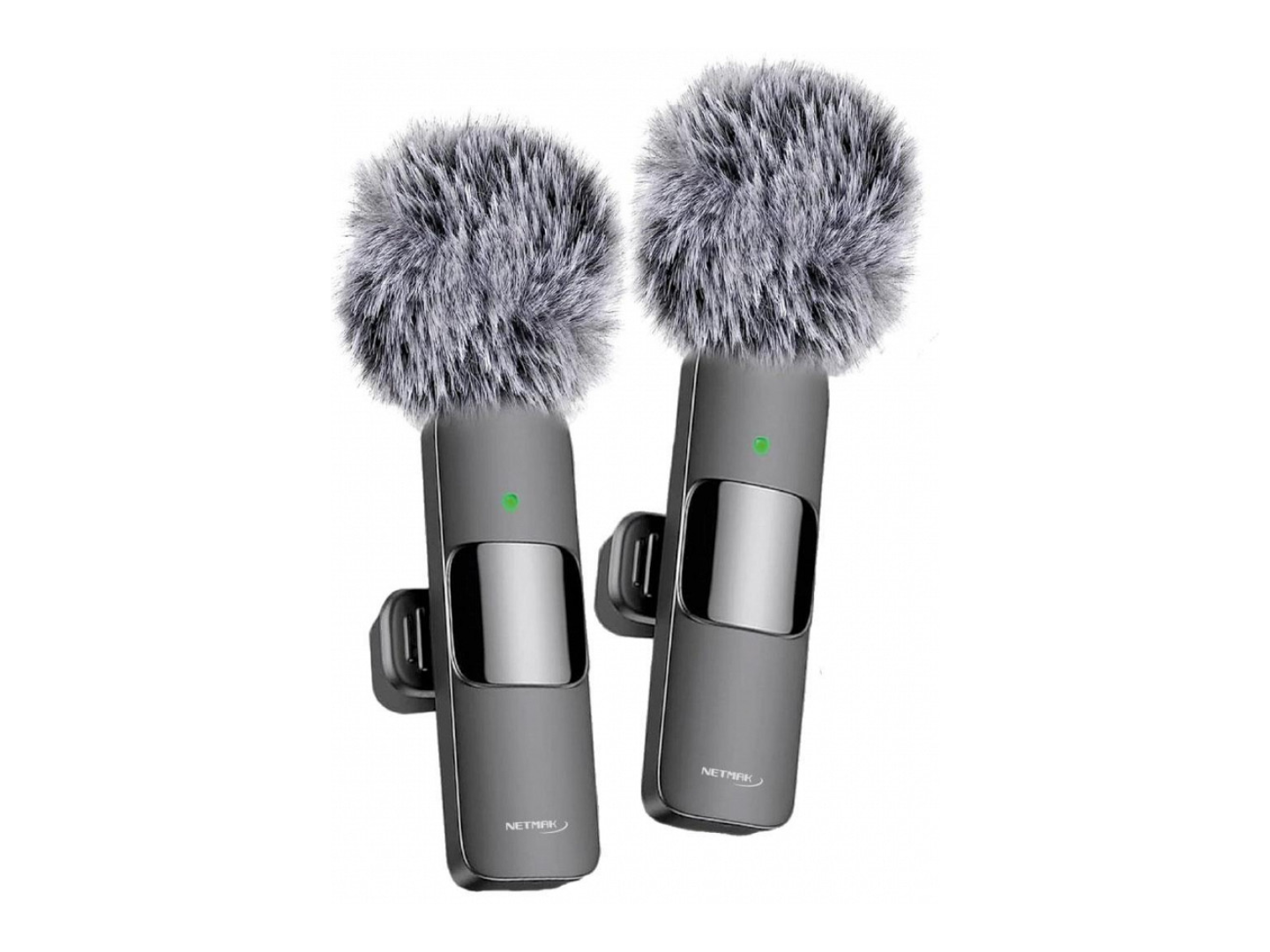 MICROFONO CORBATERO NETMAK NM-MC12 DUAL INAL TIPO C ANDROID/IOS RECEP 20MTS