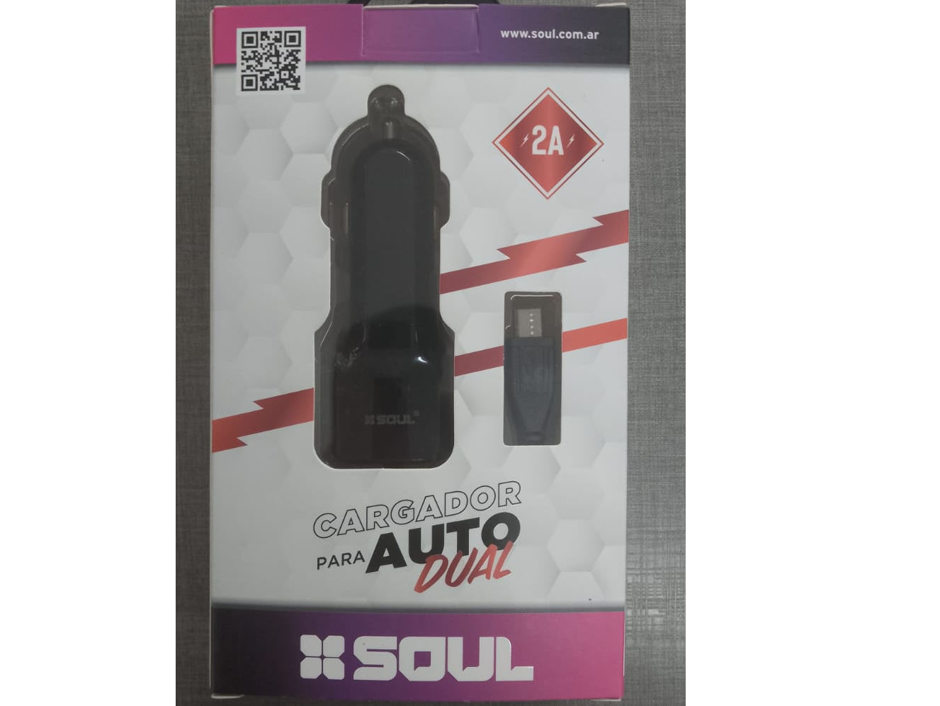 Cargador para auto dual A2