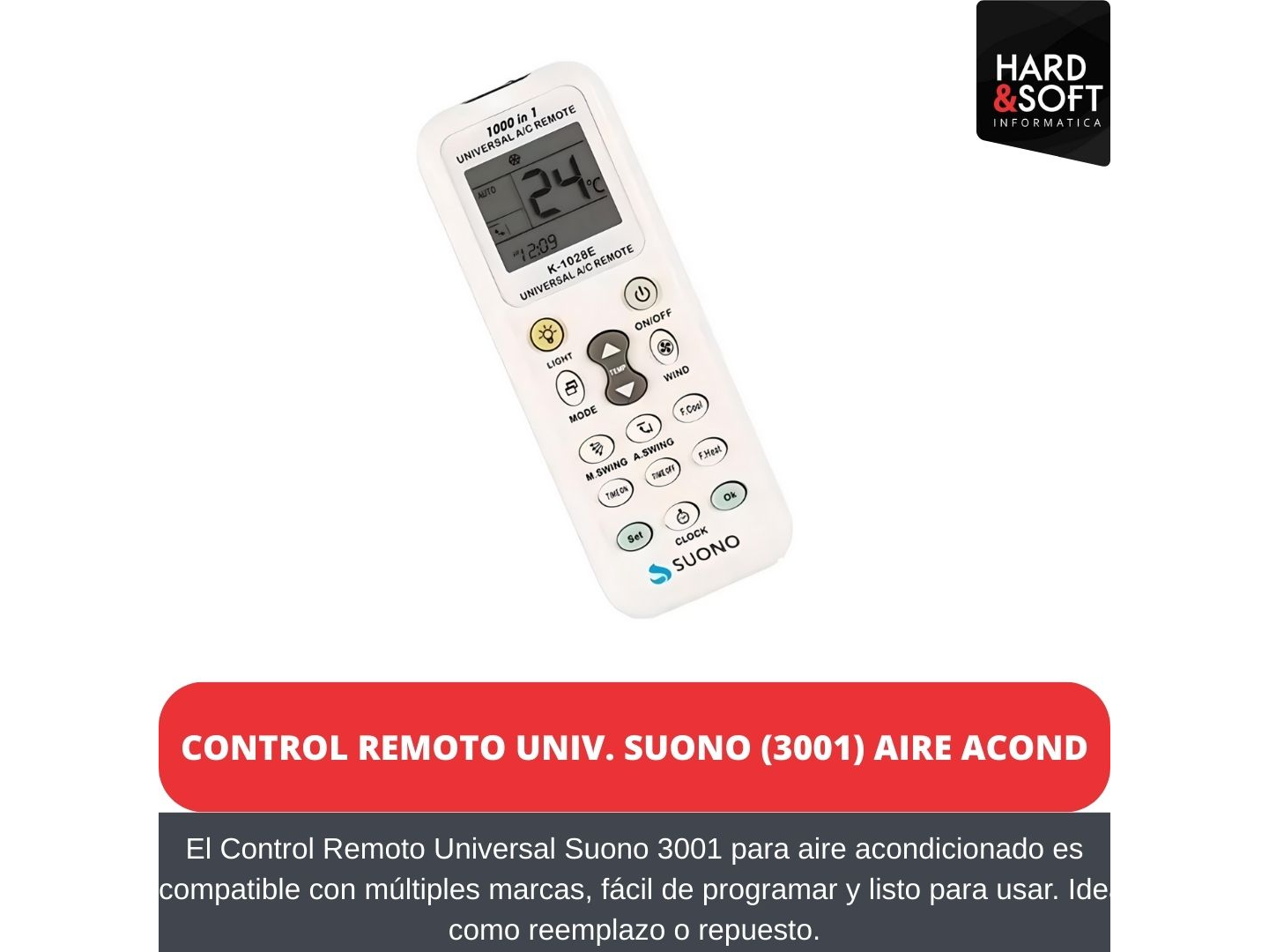 control remoto univ. suono (3001) aire acond