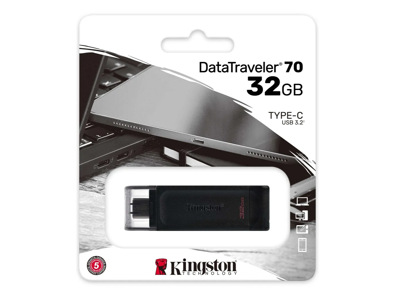 Pendrive KINGSTON - DATA TRAVELER 70 - 32 GB - TIPO C