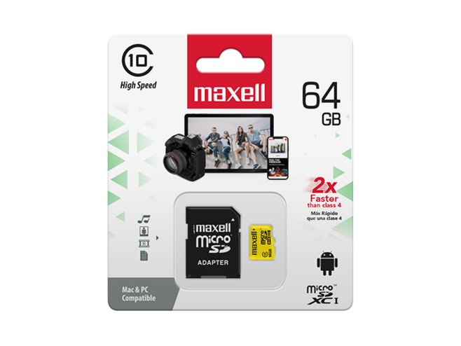 Maxell micro sdxc 64gb class 10