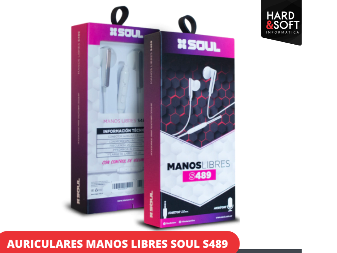 AURICULARES MANOS LIBRES SOUL S489