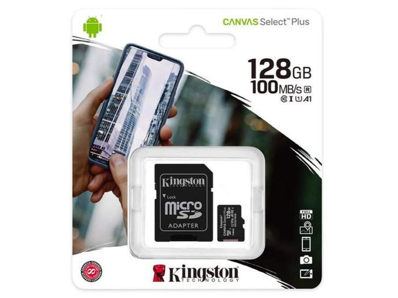 MICRO SD 128GB C10 KINGSTON CANVAS SELECT PLUS
