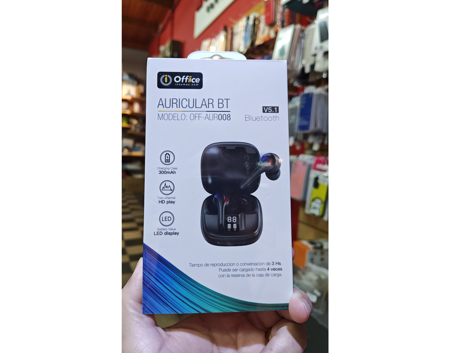 Auricular BT OFF-AUR008
