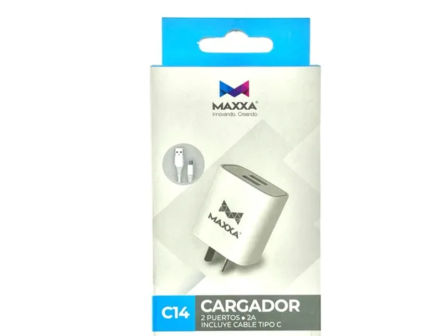 Cargador Maxxa C14 Usb Type-c 2a