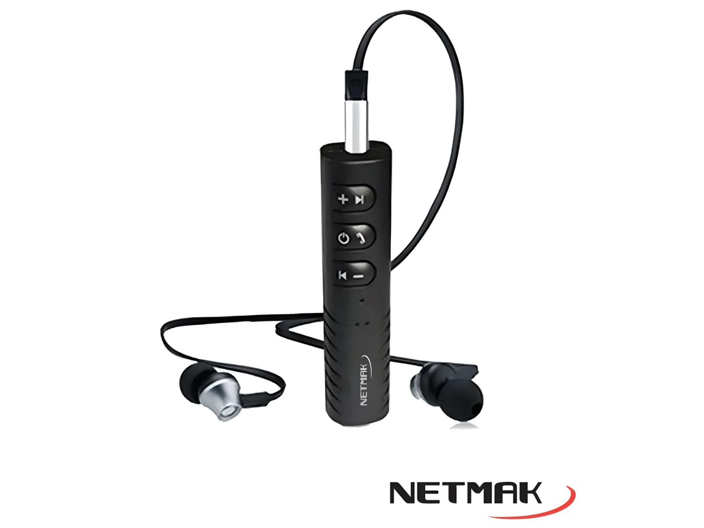 ADAPTADOR BLUETOOTH NETMAK NM-BT6 AUDIO 3.5 PLUG M/L C/CONT
