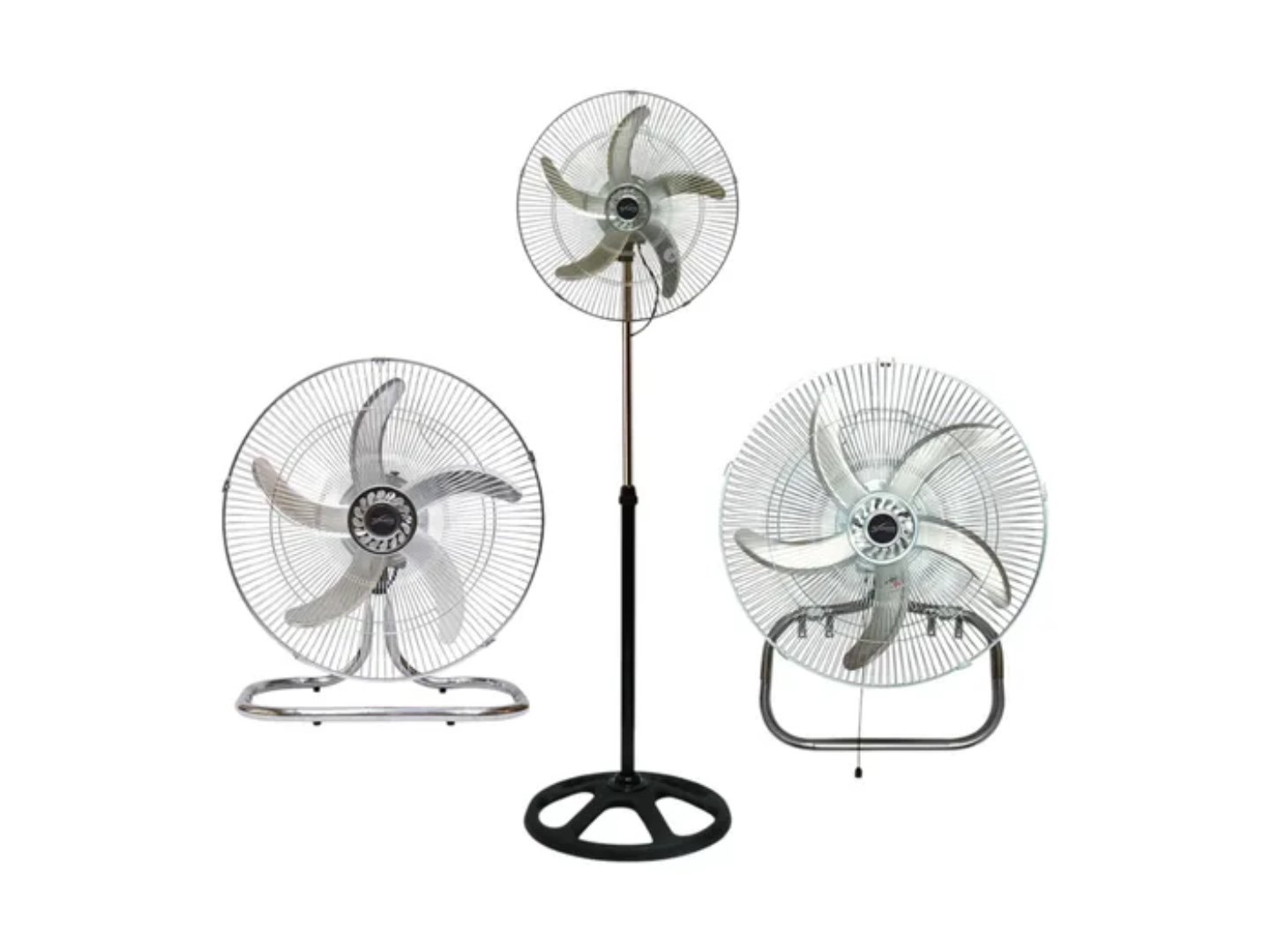 VENTILADOR TOWER T-251 DE PIE 18″ 3 EN 1 / 5 PALETAS Y REJILLA METALICAS 90W