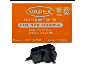 fuente switching vapex 12v-2000mA