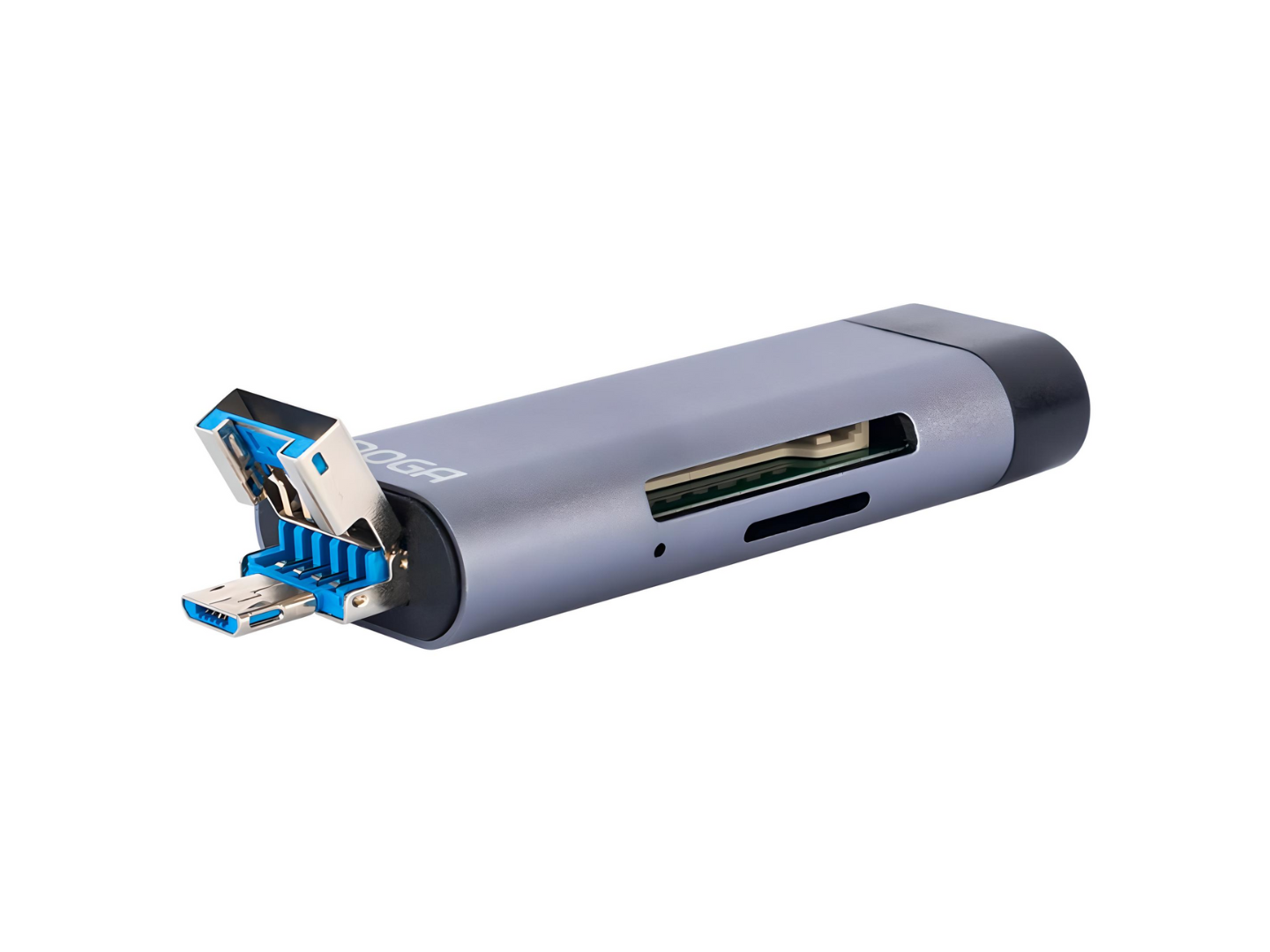 LECTOR DE TARJETAS NOGANET NGH49 LEE MICRO SD Y SD ENTRADAS MULTIPLES USB/USB TIPO C/MICRO USB