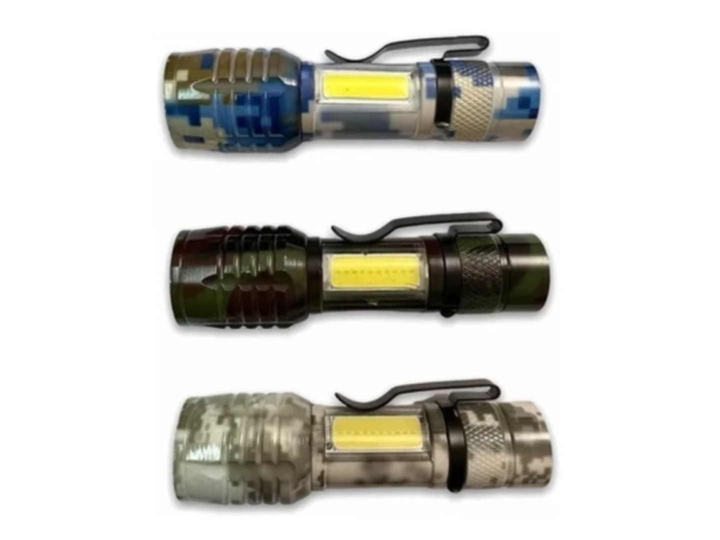 LINTERNA RECARGABLE METAL 512 CAMUFLADA