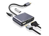 Support 4k adapter 4 in 1 (usb-c>>uabc(PD),HDTV,USB 3.0,VGA)