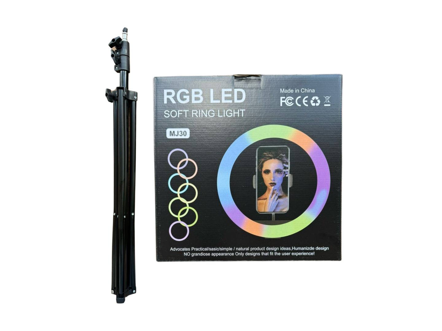 ARO LED RGB 12″ 30CM C/TRIPODE