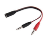 ADAPTADOR NETMAK NM-C50 3.5 PLUG A AURIC Y MICROF 3.5 PARA PC